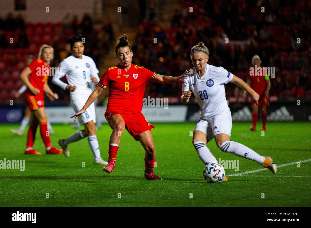 Llanelli, Regno Unito. 17 settembre 2021. Galles / Kazakhstan in FIFA Women's World Cup Qualifier al Parc y Scarlets il 17 settembre 2021. Credit: Lewis Mitchell/Alamy Live News Foto Stock