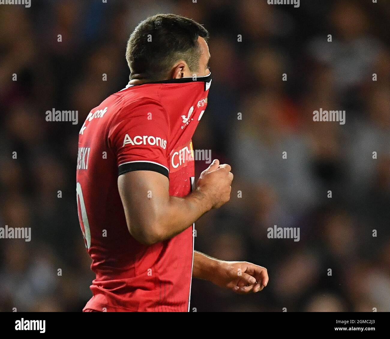 Bristol, Regno Unito. 17 settembre 2021. A Lozowski di Saracens durante il gioco a Bristol, Regno Unito il 9/17/2021. (Foto di Mike Jones/News Images/Sipa USA) Credit: Sipa USA/Alamy Live News Foto Stock