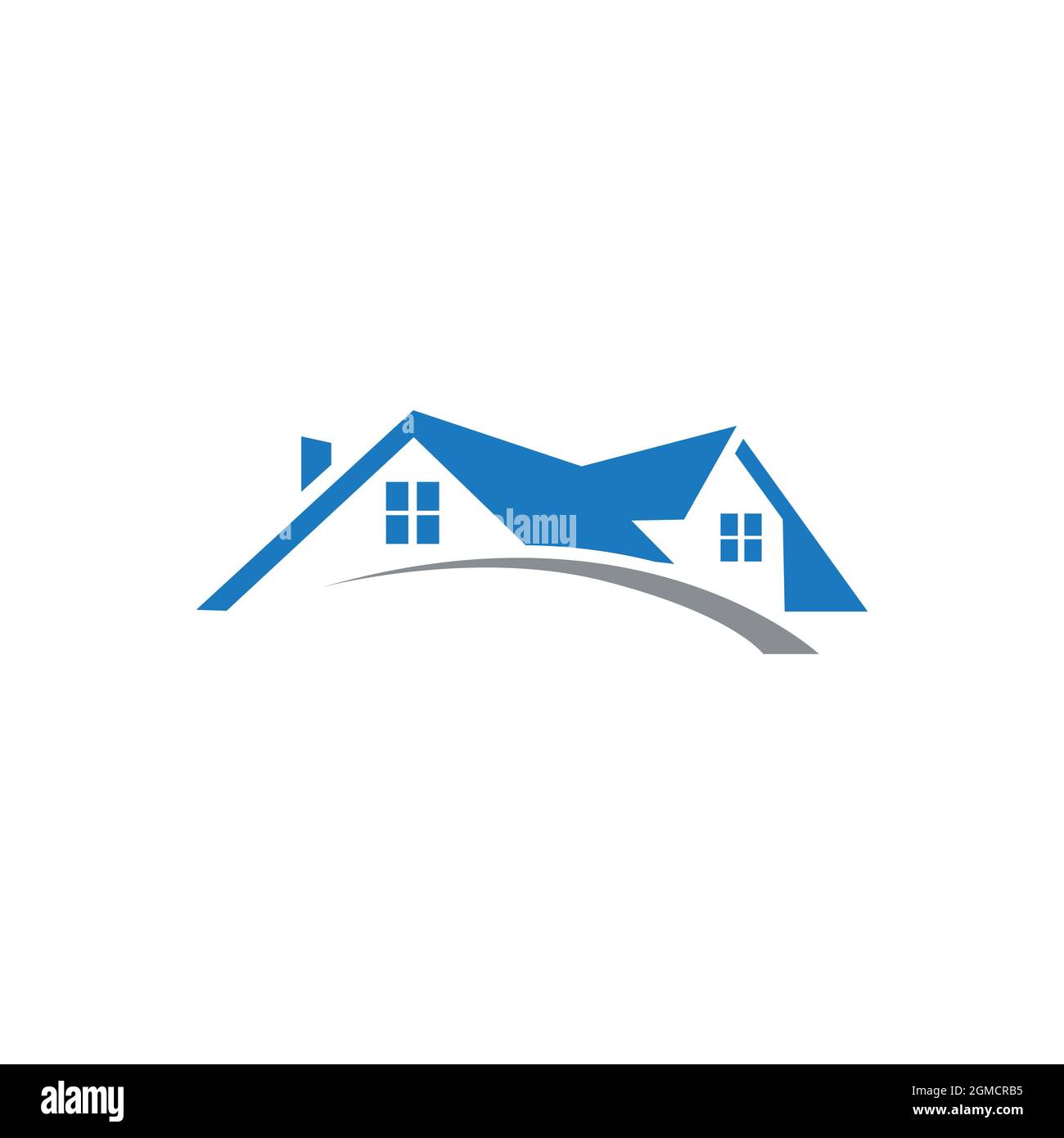 immobiliare residenza home logo icona flat concetto vettoriale grafica Illustrazione Vettoriale