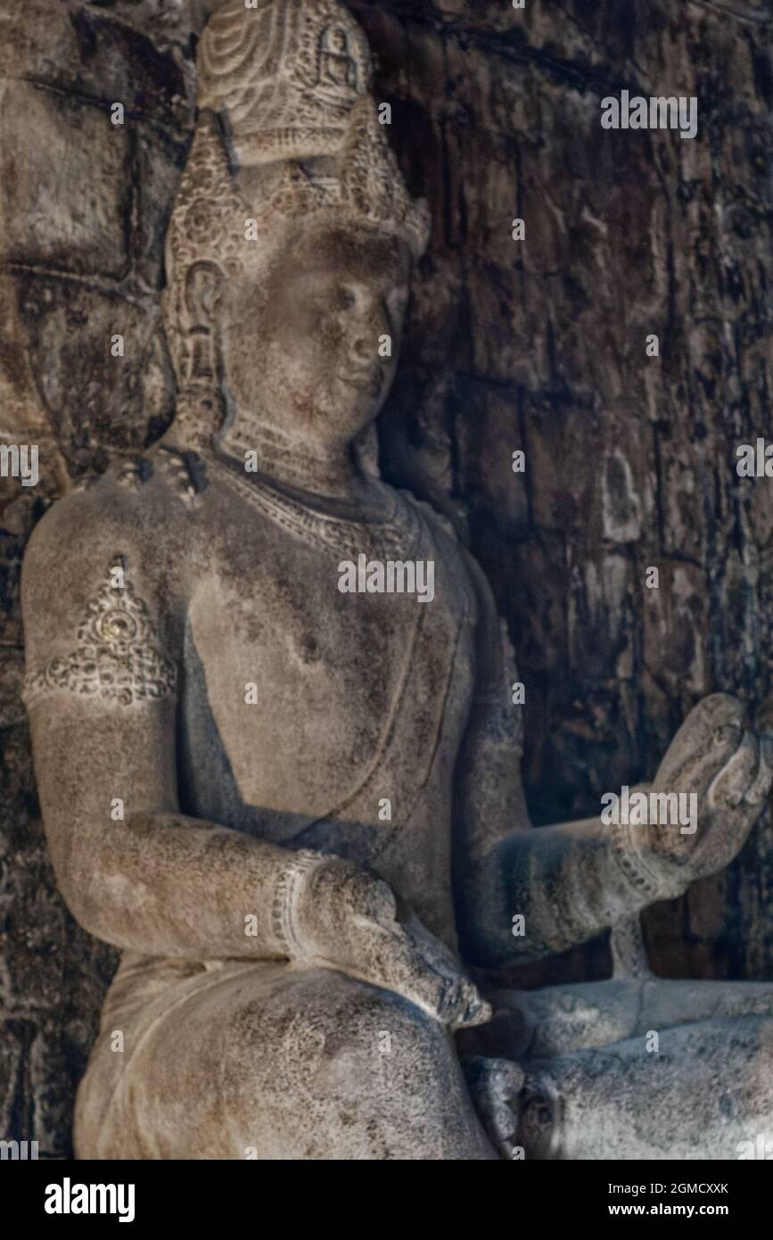 Boddhisatva Avalokitesvara, Mendut Foto Stock