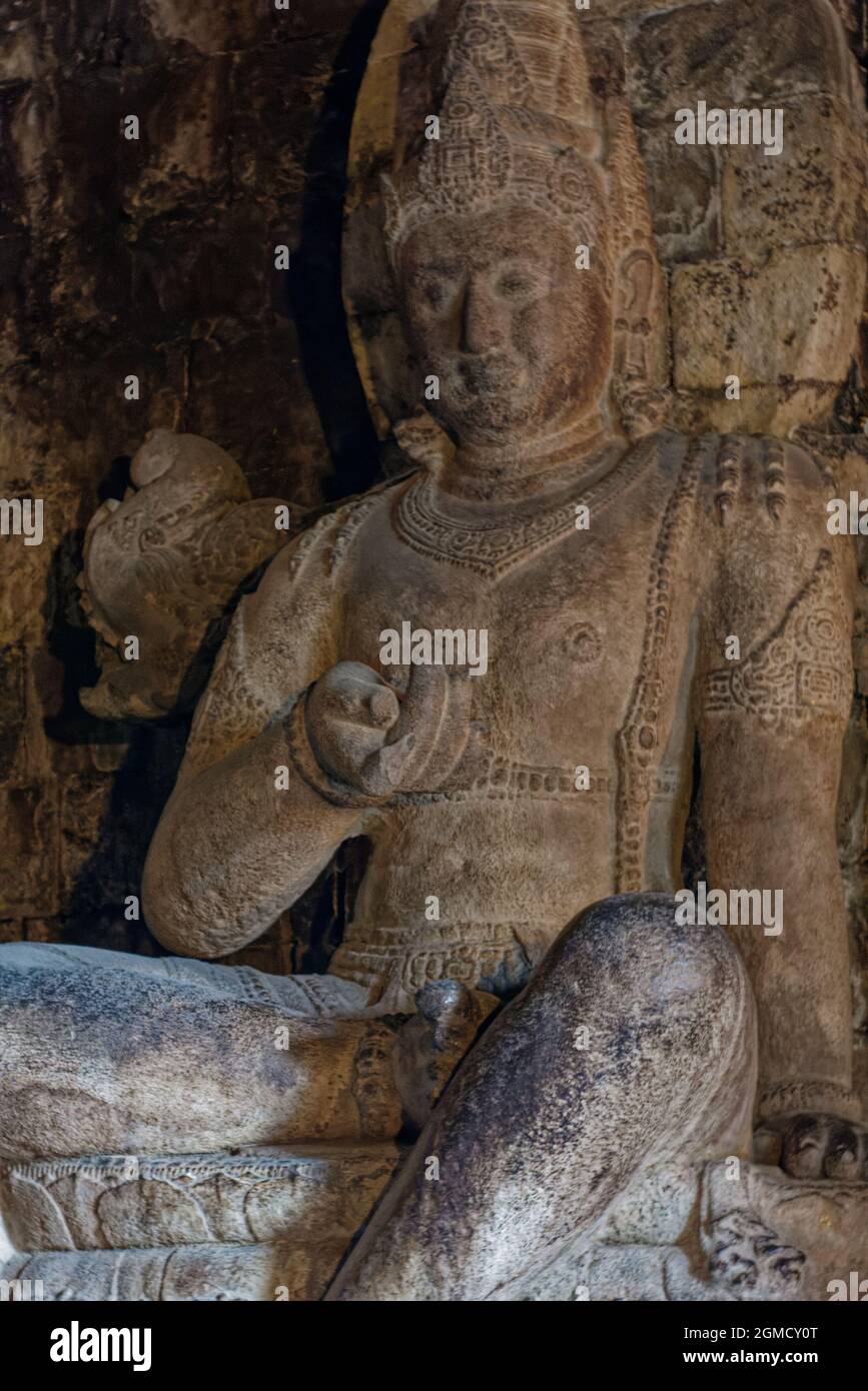 Boddhisatva Vajrapani, Mendut Foto Stock