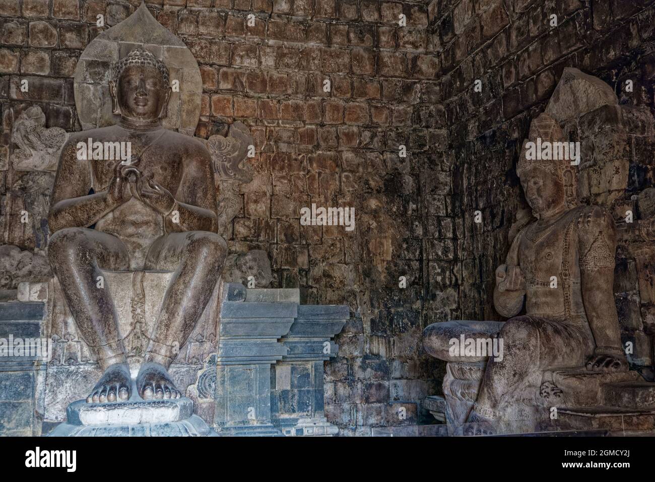 Boddhisatva Vajrapani, Mendut Foto Stock
