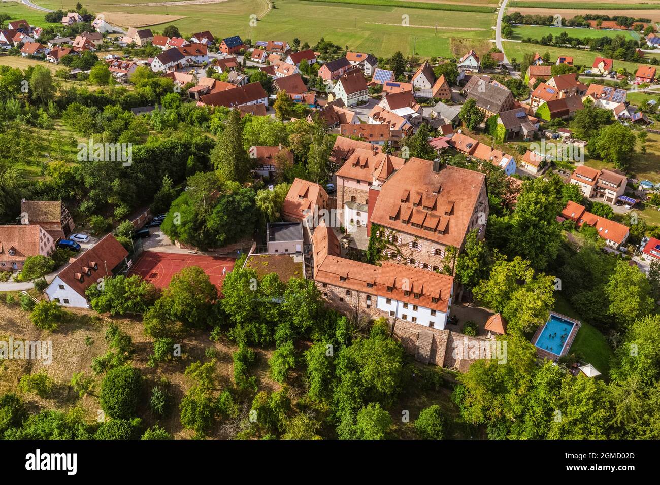 Castello di Wernfels vicino a Spalt in Baviera Foto Stock