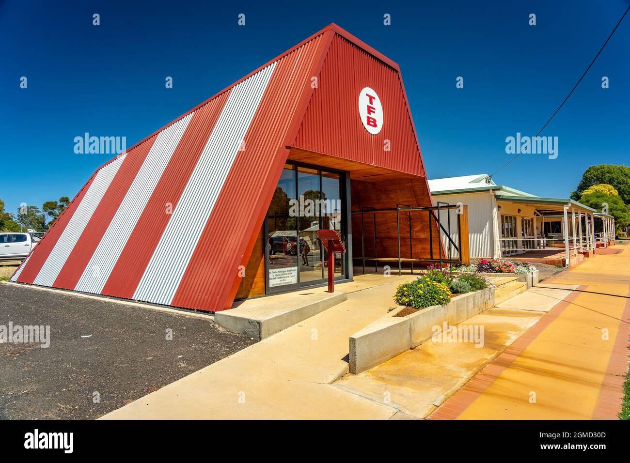 Tambo, Queensland, Australia - Memoriale e museo dei pompieri Foto Stock