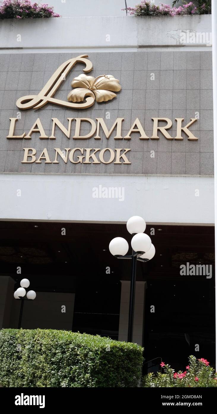 Landmark Hotel Sukhumvit Road o autostrada 3 Soi Nana Area Bangkok Thailandia Foto Stock