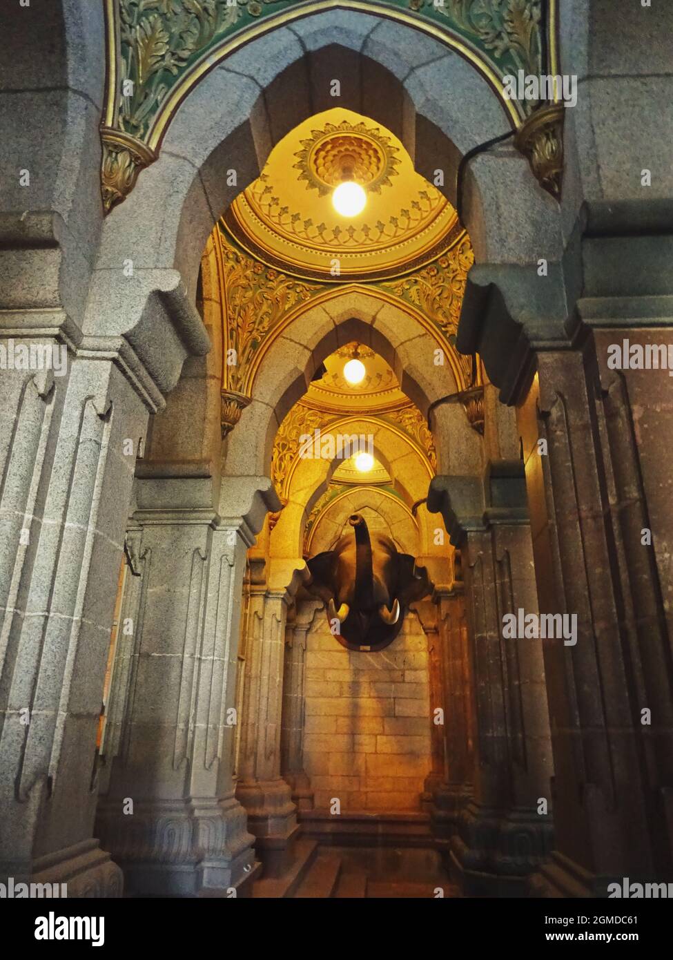 interno del palazzo di amba vilas (palazzo di mysore) karnataka india Foto Stock