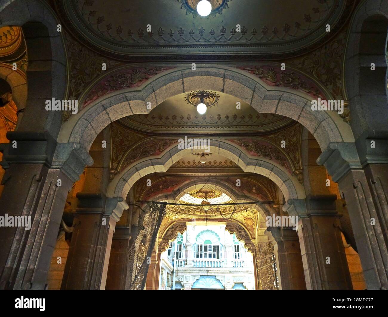 interno del palazzo di amba vilas (palazzo di mysore) karnataka india Foto Stock