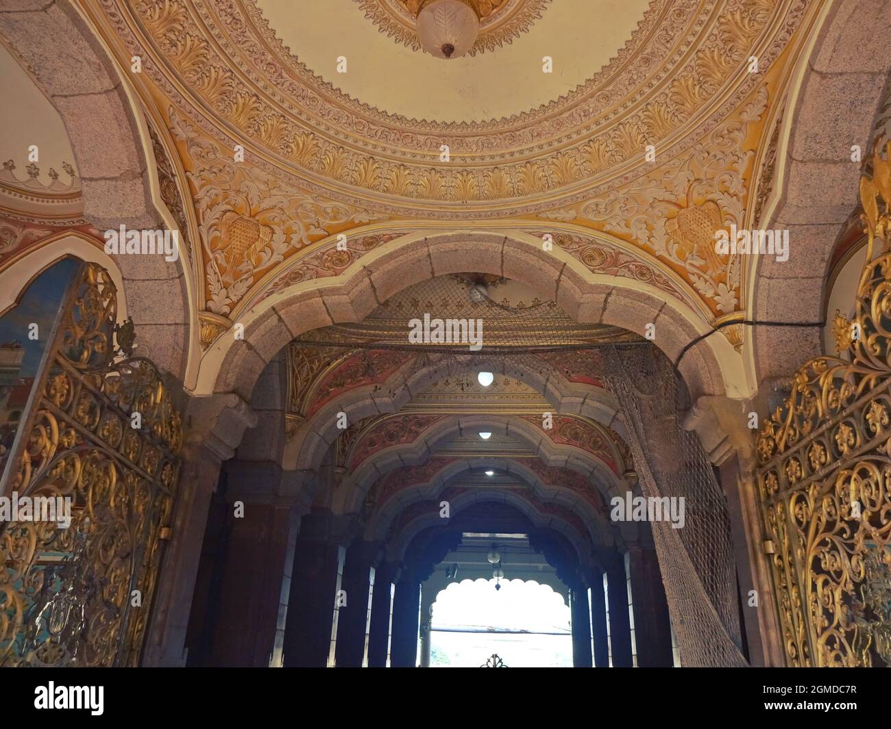 interno del palazzo di amba vilas (palazzo di mysore) karnataka india Foto Stock