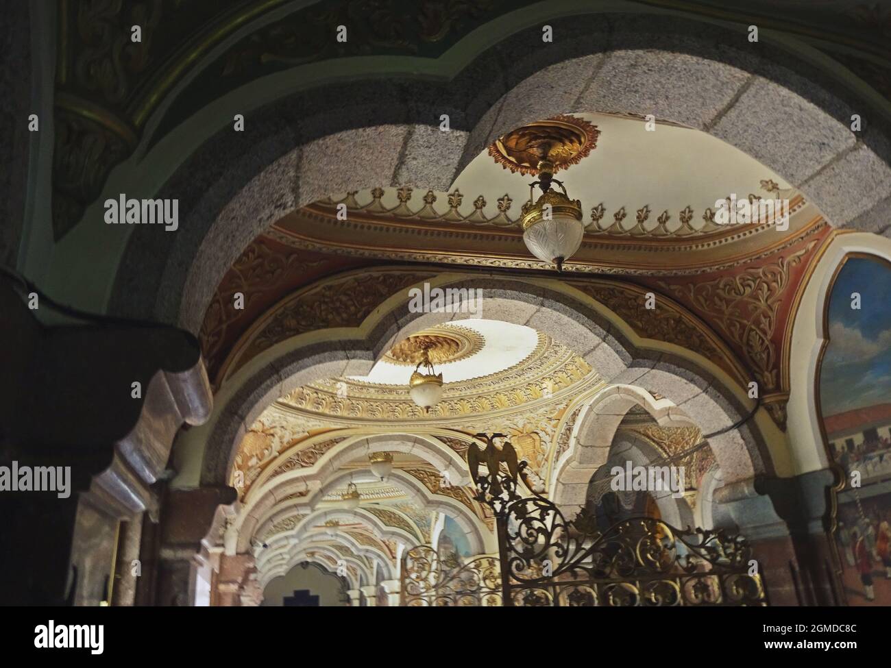 interno del palazzo di amba vilas (palazzo di mysore) karnataka india Foto Stock