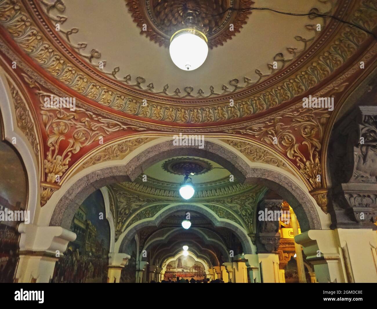 interno del palazzo di amba vilas (palazzo di mysore) karnataka india Foto Stock