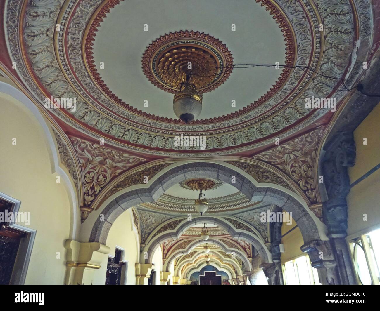 interno del palazzo di amba vilas (palazzo di mysore) karnataka india Foto Stock