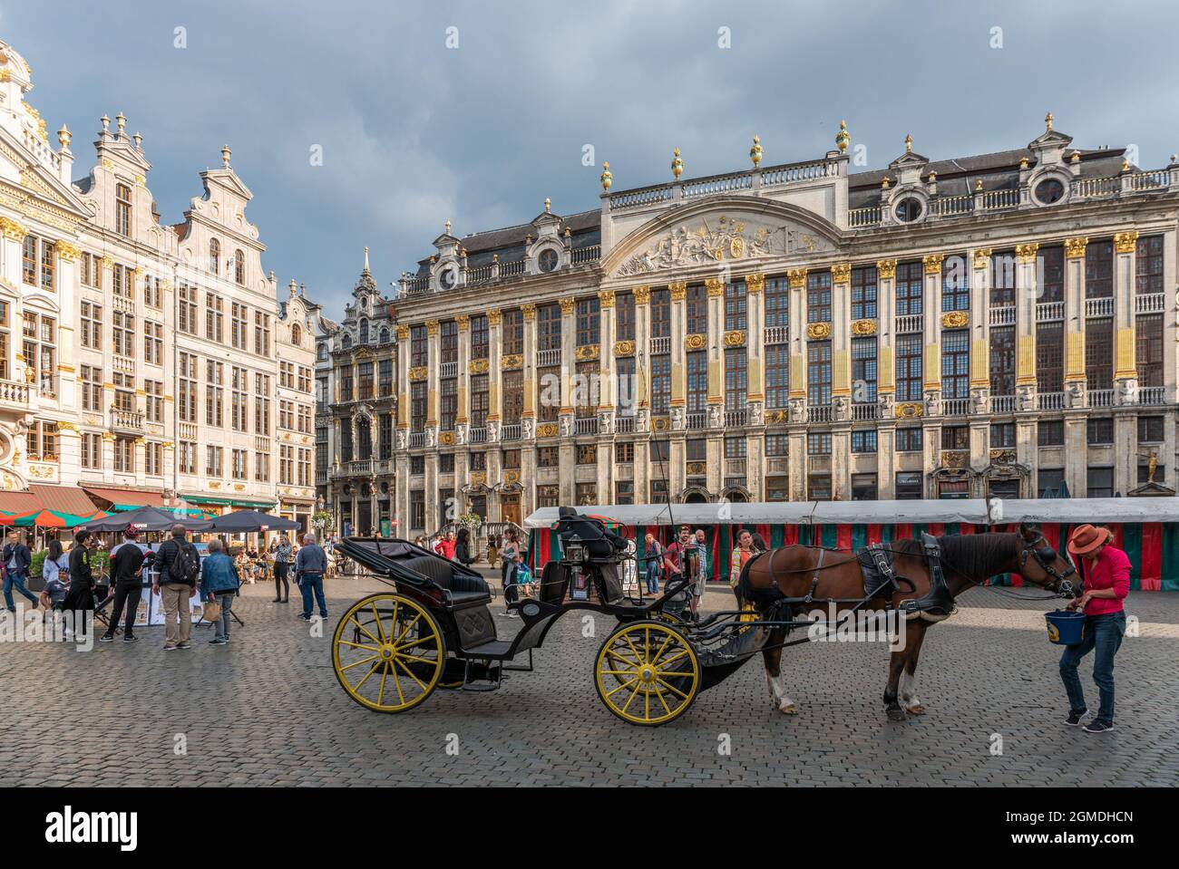 La Grand Place di Bruxelles, in Belgio Foto Stock