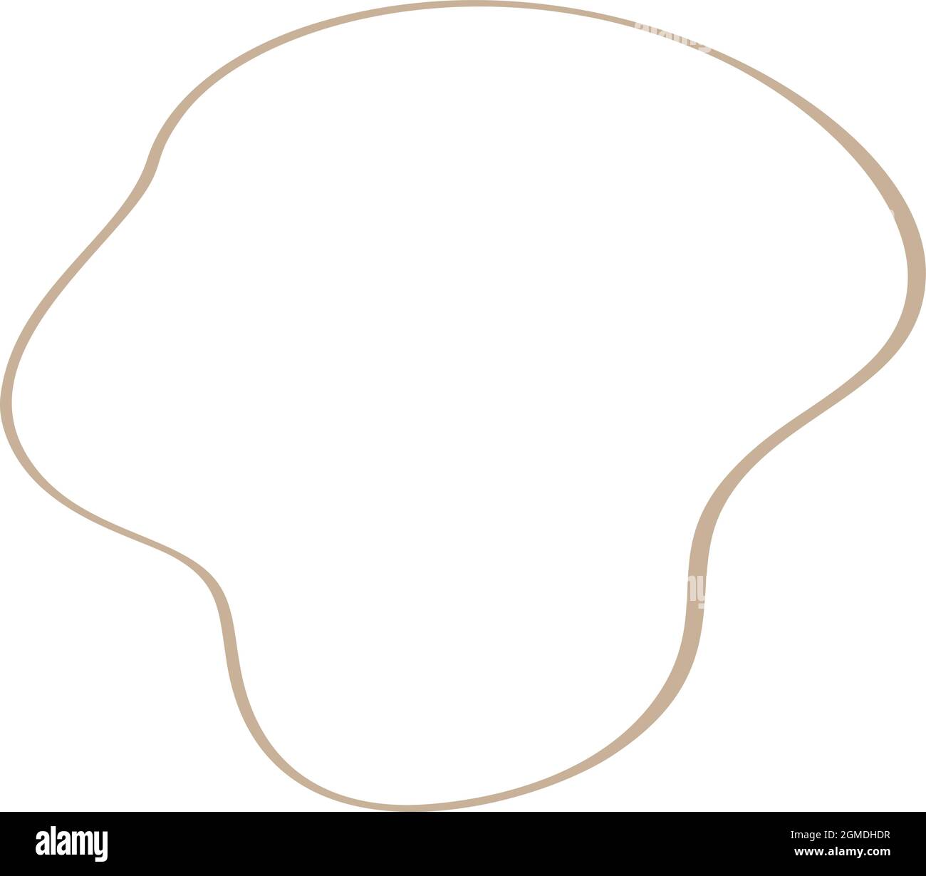 Doodle cornice disegnata a mano Scribble Circle art line. Elemento di design vettoriale scandinavo per il testo della tua storia Illustrazione Vettoriale