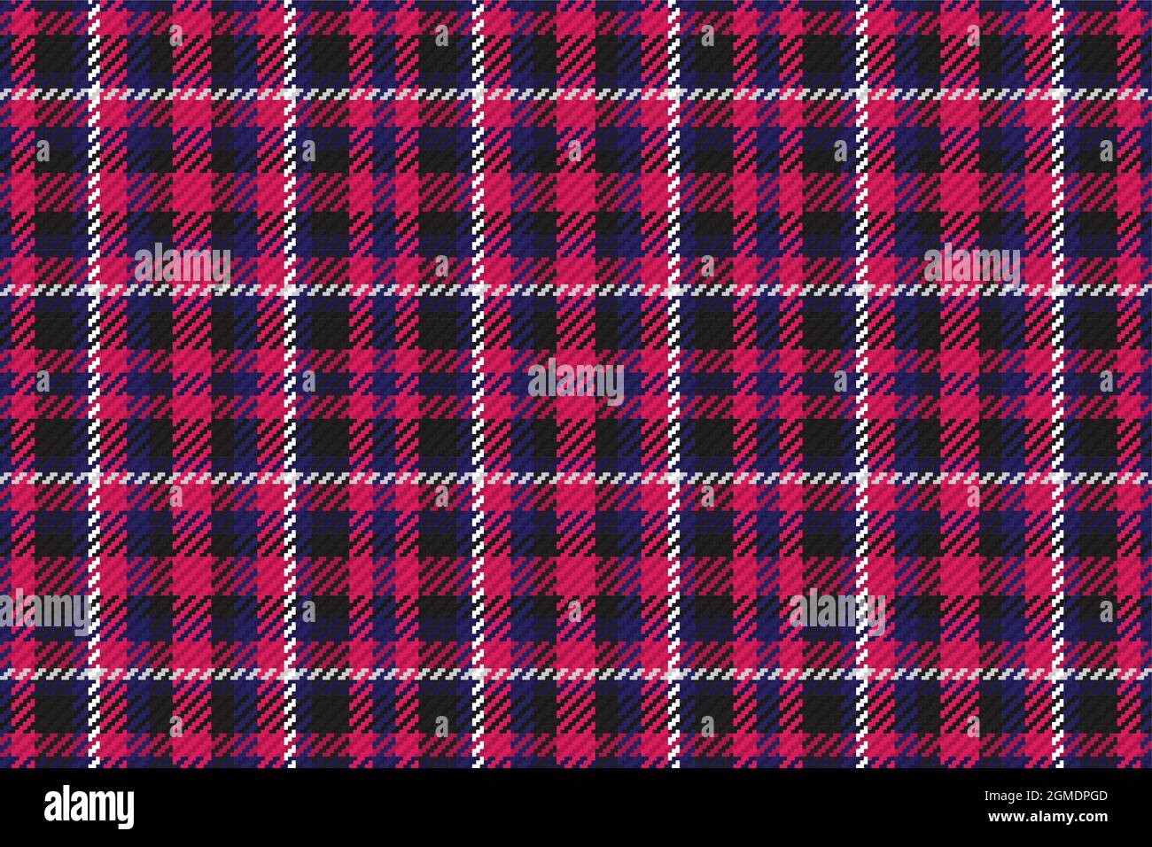 Motivo senza cuciture di motivo scozzese tartan plaid. Sfondo ripetibile con texture del tessuto di controllo. Sfondo vettoriale piatto di stampa tessile a strisce. Illustrazione Vettoriale