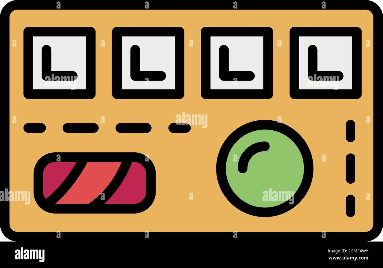 Icona del sushi roll on wood desk. Profilo sushi roll su legno scrivania vettoriale icona colore piatto isolato Illustrazione Vettoriale