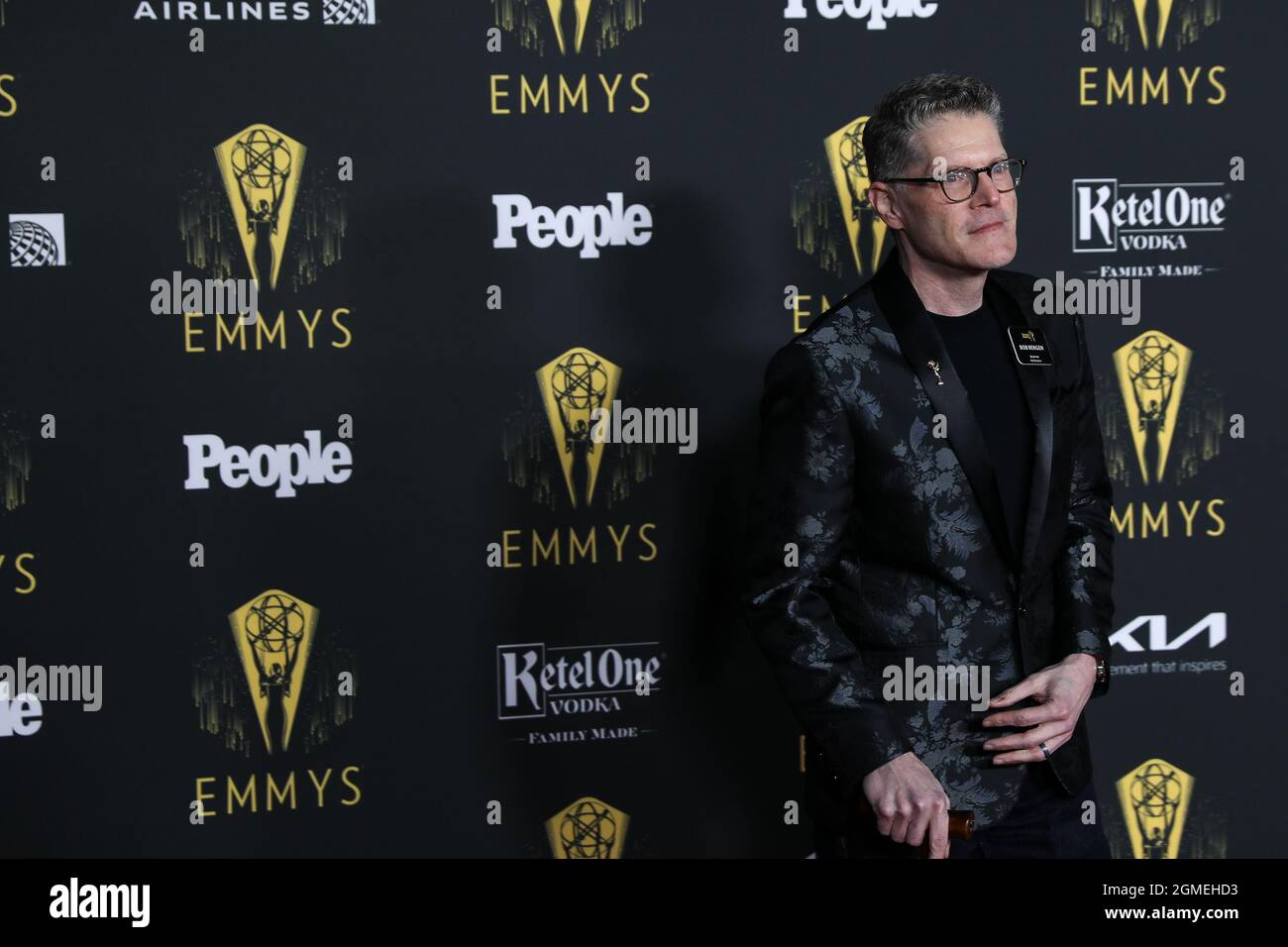 Bob Bergen arriva alla Celebrazione dei Nominee di Emmys Performers a Los Angeles, California, il 17 settembre 2021. (Foto di Conor Duffy/Sipa USA) Foto Stock