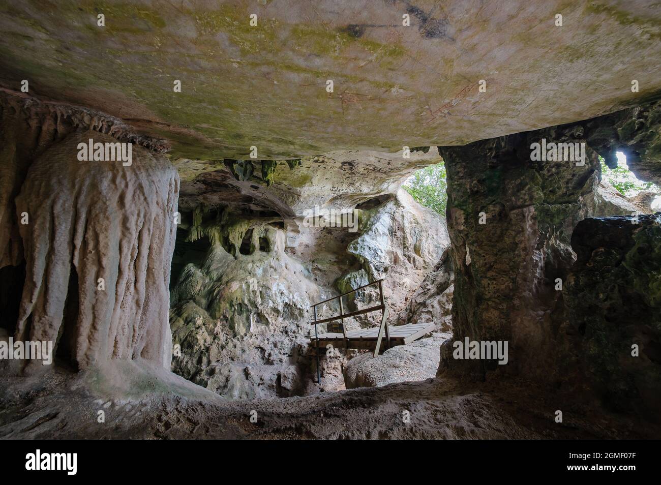 Thai's grotta pittura a Krabi Foto Stock