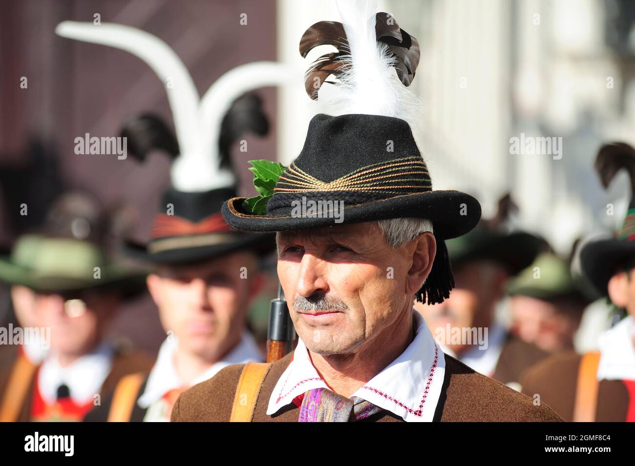 Vienna, Austria. Ottobre 12, 2011. Federazione tirolese di Vienna. Tradizionale evento delle associazioni tirolesi Foto Stock