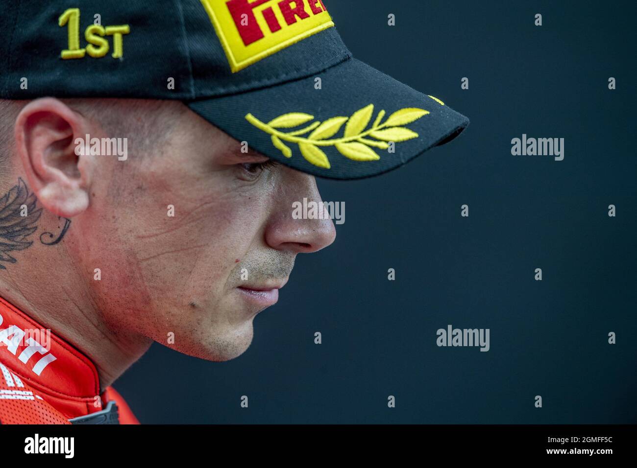 Circuit de Barcelona-Catalunya, Barcellona, Spagna, 18 settembre 2021, n° 45 Scott Redding durante il round di Hyundai N Catalunya FIM Superbike World Championship 2021 - Race1 - World Superbike - SBK Foto Stock