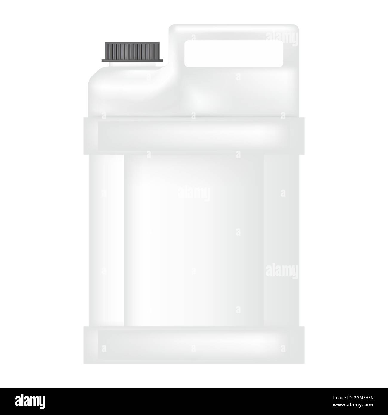 Icona Gallon di plastica isolata su sfondo bianco. Barattolo di latte Illustrazione Vettoriale