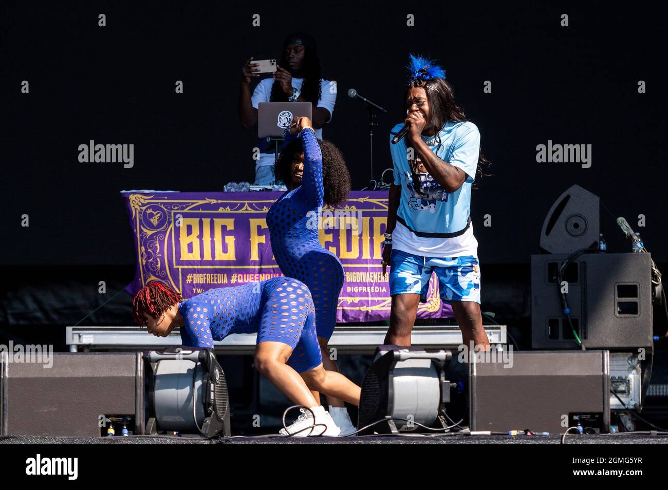 Chicago, Stati Uniti. 18 settembre 2021. Big Freedia suona al Douglas Park durante il Riot Fest Music Festival sabato 18 settembre 2021 a Chicago, il. (Foto di Christopher Dilts/Sipa USA) Credit: Sipa USA/Alamy Live News Foto Stock