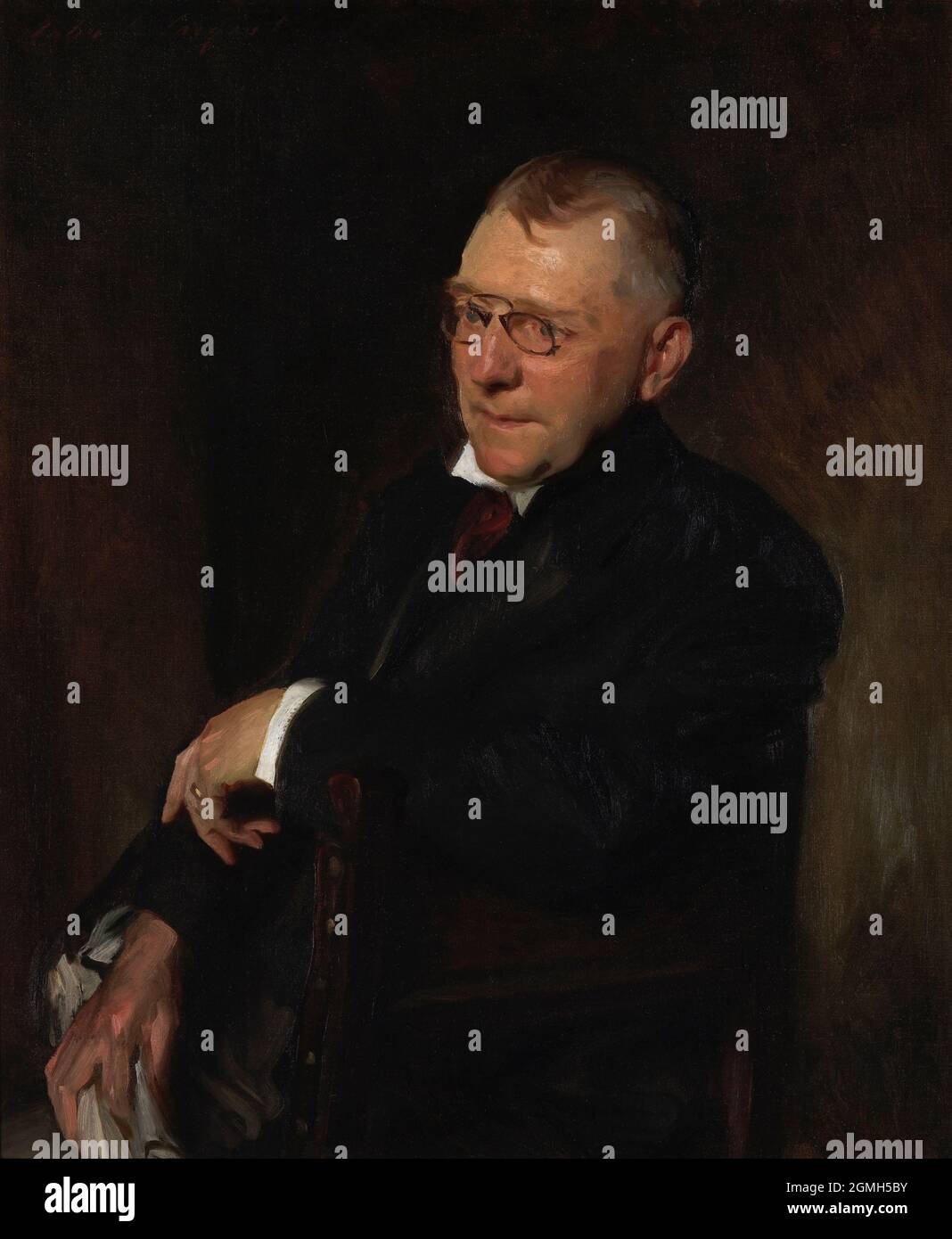 Artista: John Singer Sargent (1856-1925) titolo: Ritratto di James Whitcomb Riley anno: 1903 Foto Stock
