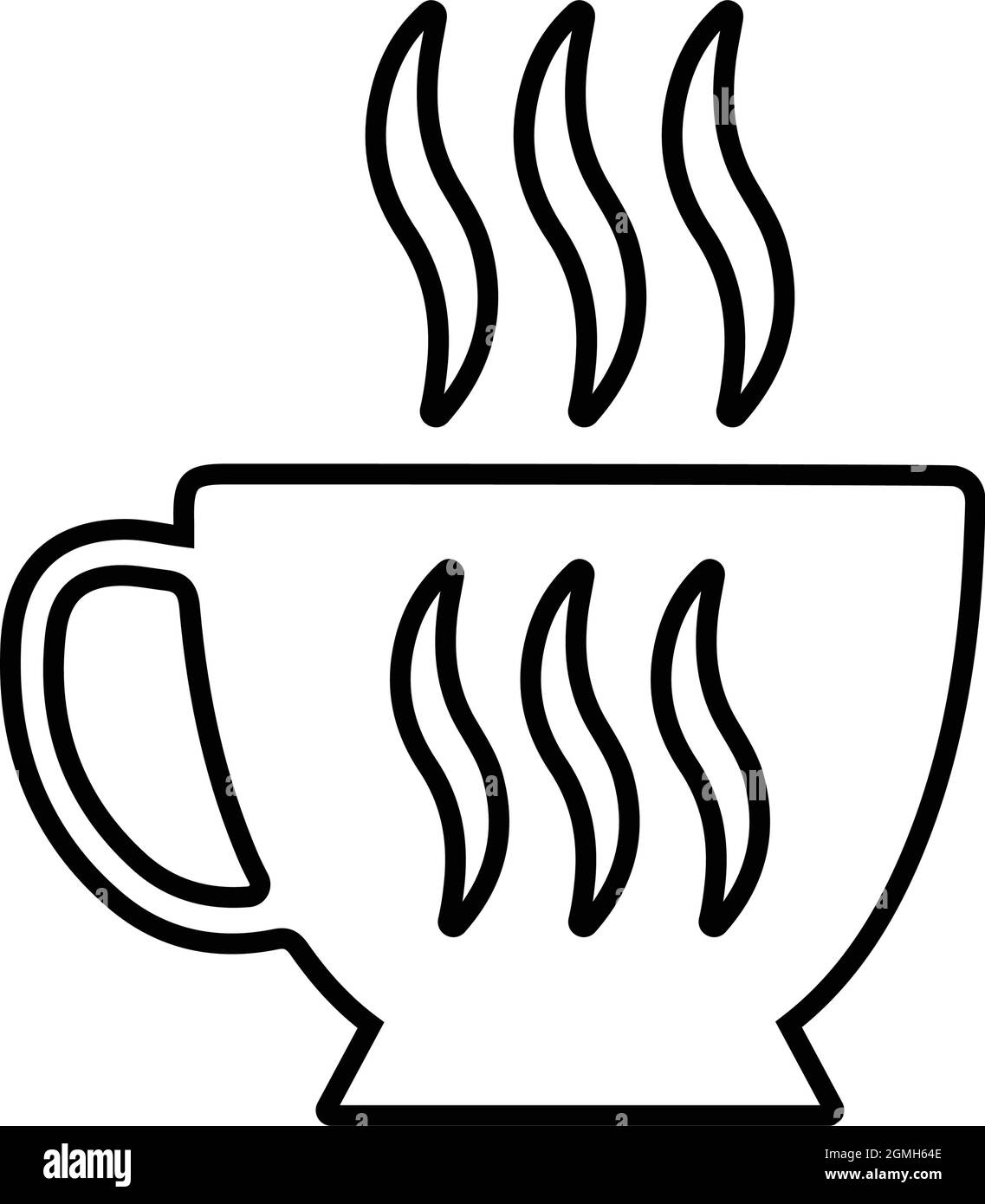 L'icona del caffè e della tazza è isolata su sfondo bianco. Utilizzo per grafica e web design o scopi commerciali. File EPS vettoriale. Illustrazione Vettoriale L'icona del caffè e della tazza è isolata su sfondo bianco. Utilizzo per grafica e web design o scopi commerciali. File EPS vettoriale. Illustrazione Vettoriale