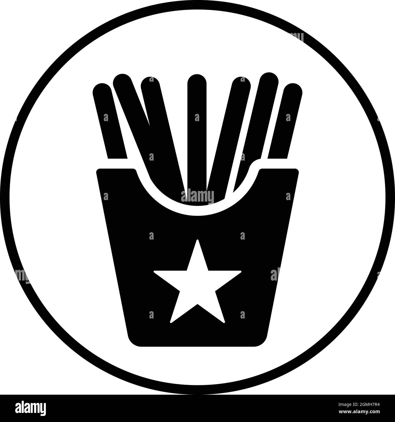 Food, french, fries icon - semplice file EPS vettoriale modificabile. Illustrazione Vettoriale