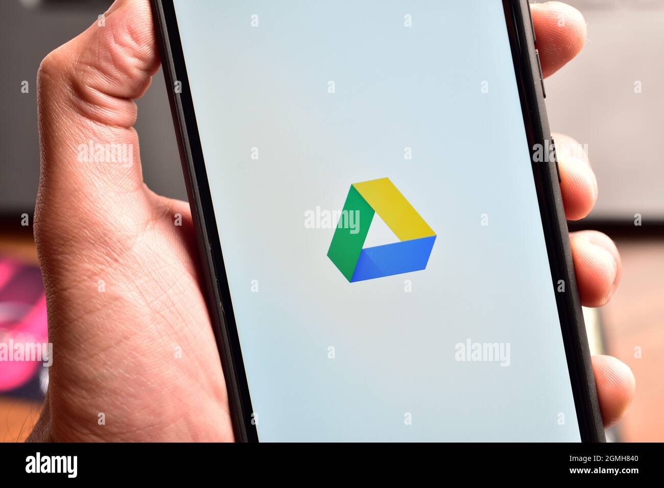 New Delhi, India - 22 dicembre 2019: Logo Google Drive su smartphone Foto Stock