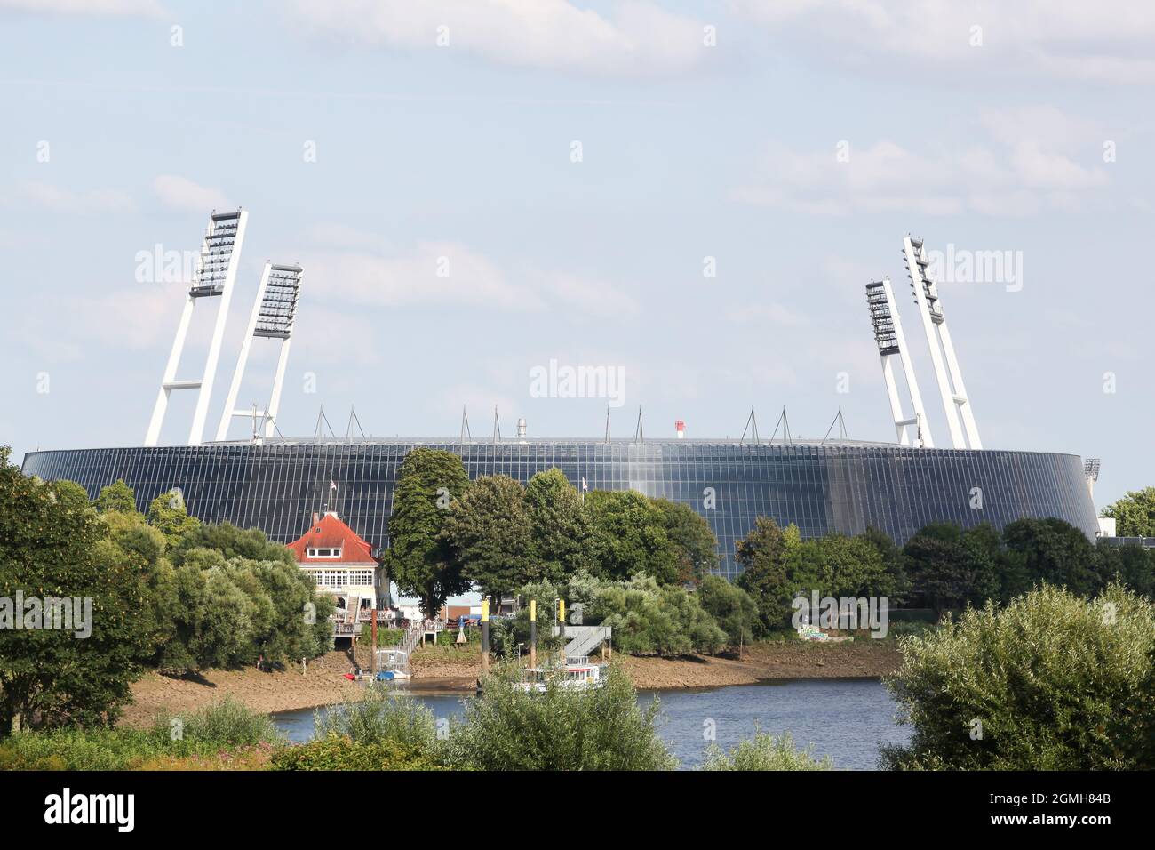 itre Bremen, Germania - 22 luglio 2018: Vista del Weserstadion. Il Weserstadion è uno stadio polivalente di Brema Foto Stock
