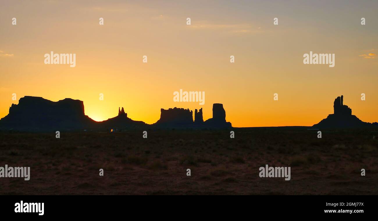 Una bella foto della Oljato-Monument Valley, un luogo designato dal censimento in Arizona Foto Stock