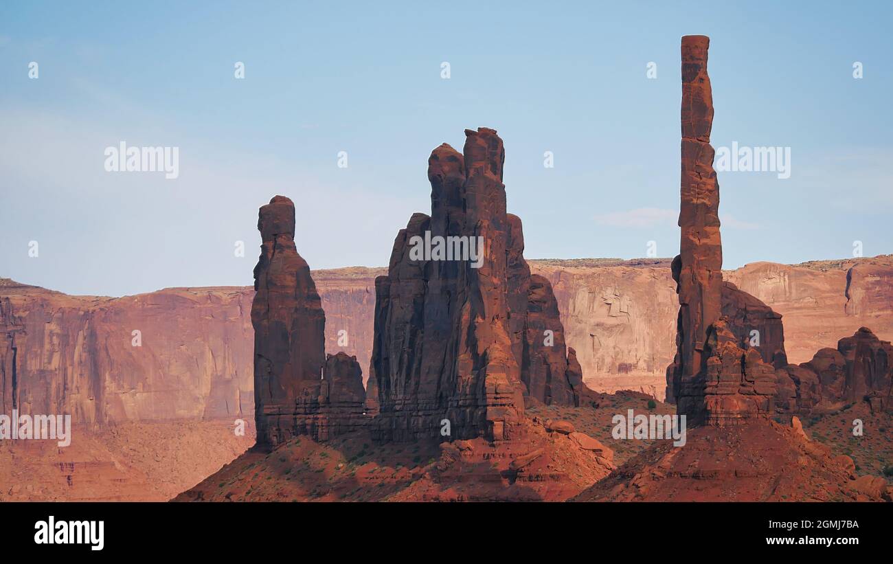 Una bella foto della Oljato-Monument Valley, un luogo designato dal censimento in Arizona Foto Stock