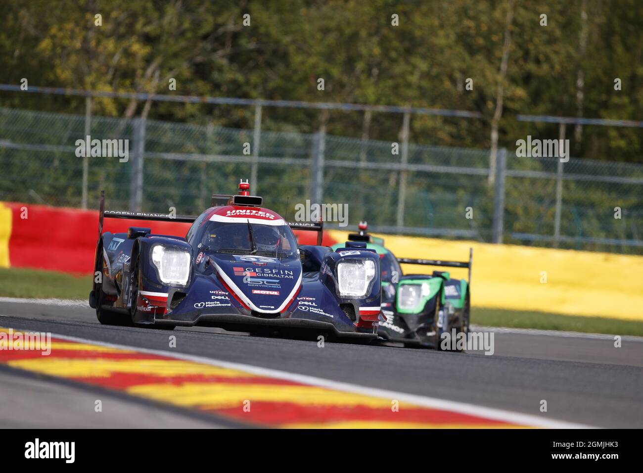 32 Van Uitert Job (nld), Jamin Nicolas (fra), Maldonado Manuel (ven), United Autosports, Oreca 07 - Gibson, in azione durante la 2021 4 ore di Spa-Francorchamps, 5° round della 2021 European le Mans Series, dal 17 al 19 settembre 2021 sul Circuit de Spa-Francorchamps, a Stavelot, Belgio - Foto: Frederic le Floc H/DPPI/LiveMedia Foto Stock