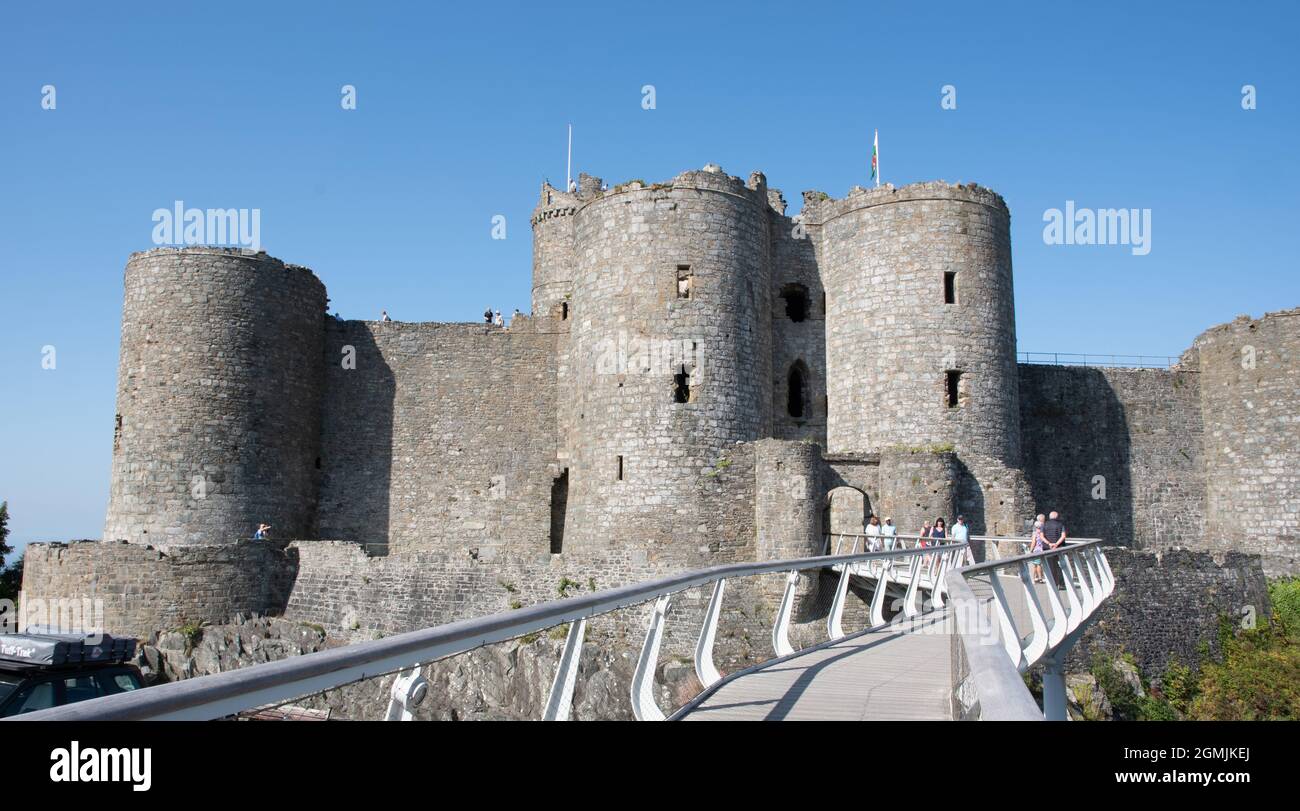 Castello di Harlech Foto Stock