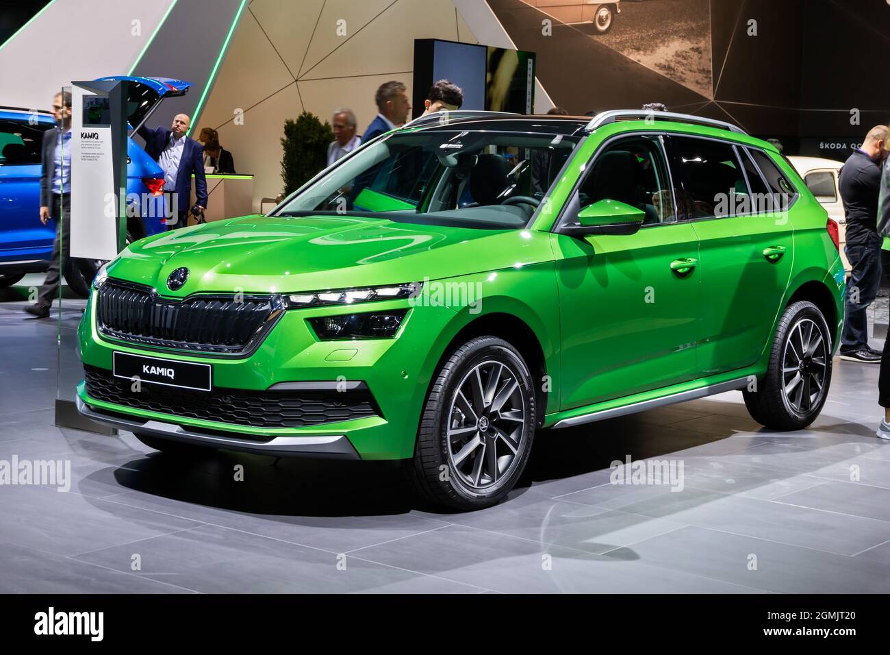 La vettura SUV compatta Skoda Kamiq è presentata al Salone di Francoforte dell'IAA. Germania - 10 settembre 2019 Foto Stock