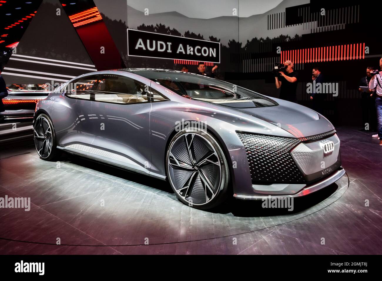 Audi ai con auto berlina di lusso autonome in mostra al Salone di Francoforte IAA Motor Show. Germania - 10 settembre 2019 Foto Stock