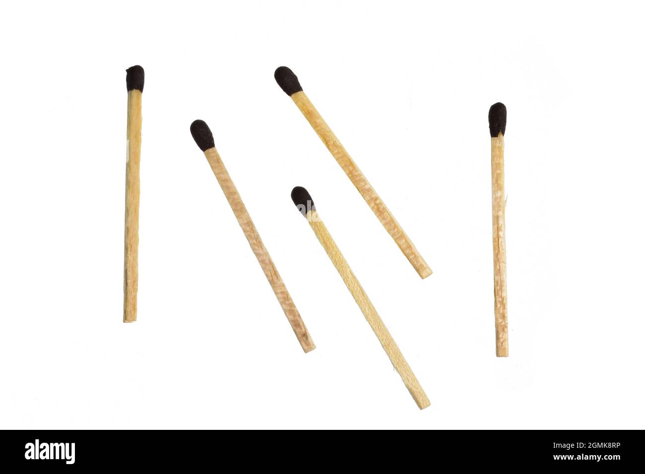 Abbina Stick isolato su sfondo bianco con Clipping Path Foto Stock