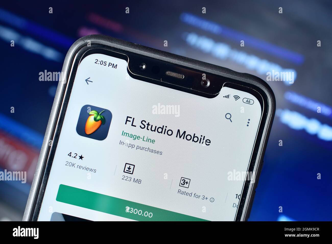 FL Studio Music on Phone, Music Making Software su smartphone Foto Stock