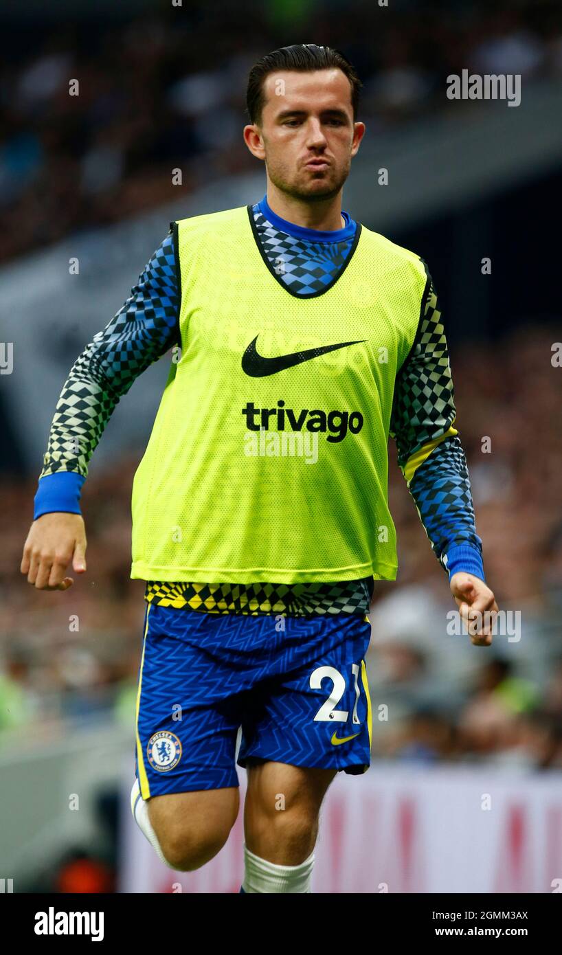 Londra, Regno Unito. 19 Settembre 2021. Londra, Inghilterra - Agosto 19: Ben Chilwell del Chelsea durante la Premier League tra Tottenham Hotspur e Chelsea allo stadio Tottenham Hotspur, Londra, Inghilterra il 19h Agosto 2021 credito: Action Foto Sport/Alamy Live News Foto Stock