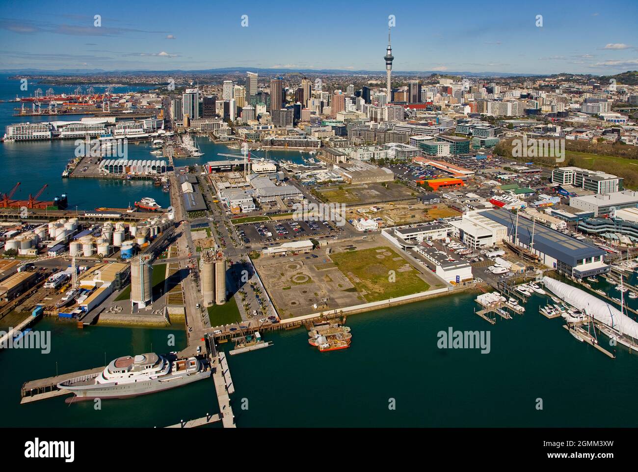 Auckland City Waterfront, Waitamata Harbour Foto Stock