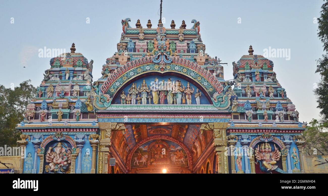 meenakshi amman tempio madurai tamil nadu india Foto Stock