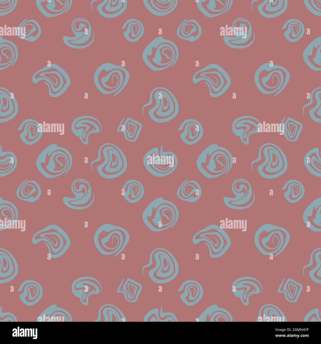 Forme geometriche astratte su sfondo rosa pastello sporco. Motivo senza cuciture, motivo per tessuti, fodere, abiti. Illustrazione Vettoriale