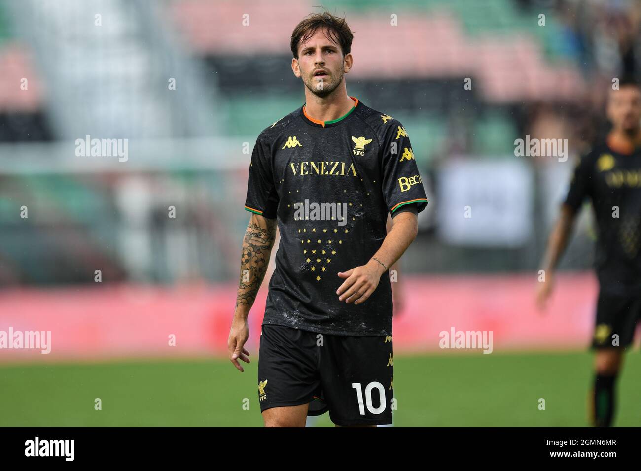 Stadio Pier Luigi Penzo, Venezia, 19 settembre 2021, Mattia Aramu (Venezia FC) durante il Venezia FC vs Spezia Calcio - Serie calcistica italiana Foto Stock