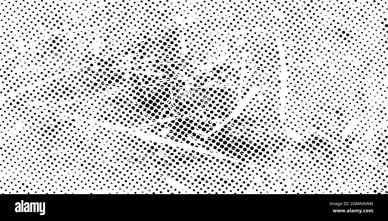 Graffiare lo sfondo nero con grunge a mezzitoni. Tessuto di distress di macchie, macchie, inchiostro, punti, graffi. Elemento di disegno artistico sporco per web, stampa Illustrazione Vettoriale