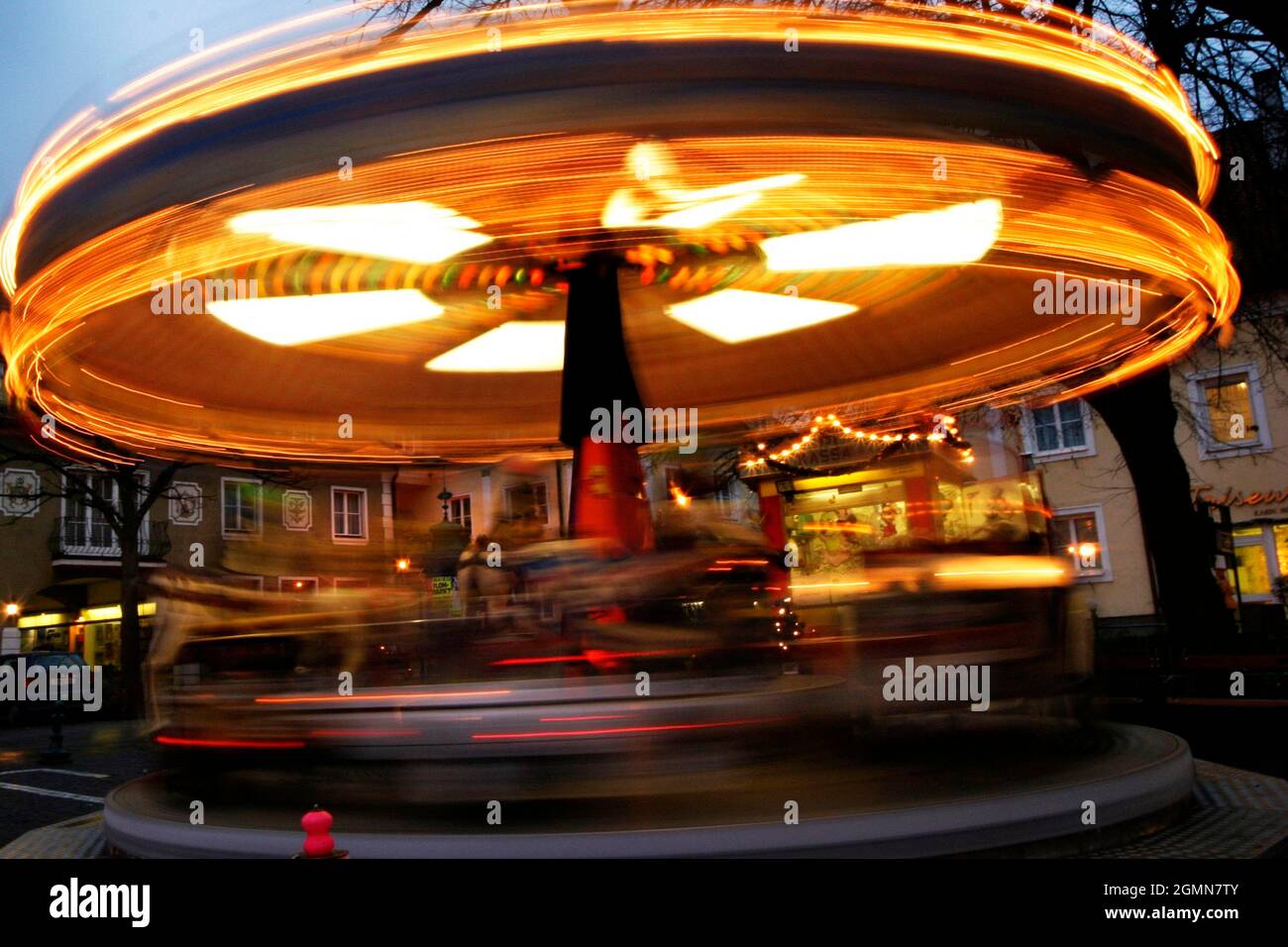 Rotonda sul mercato di natale, Austria Foto Stock