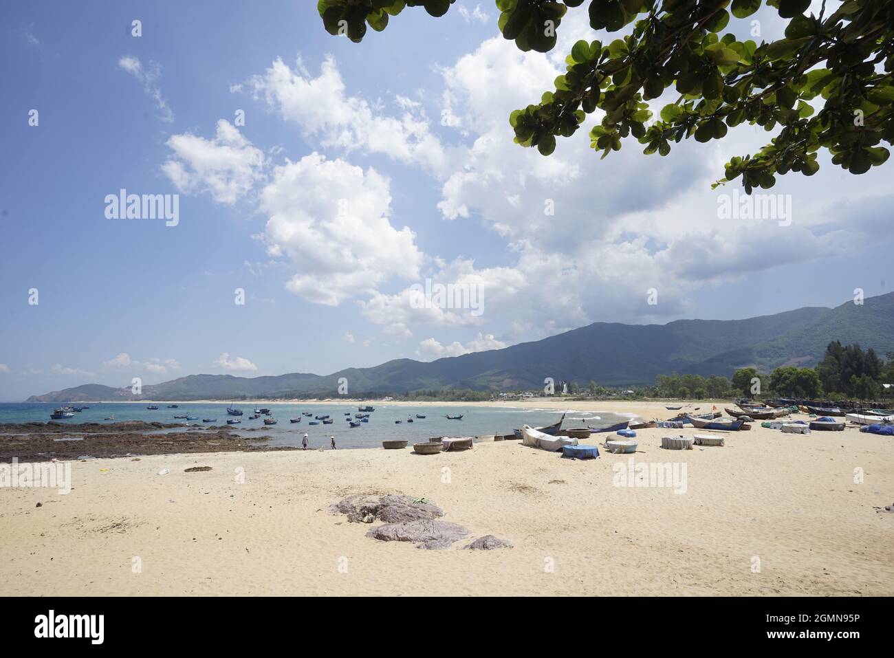 Vita quotidiana nella provincia di Binh Dinh Vietnam centrale Foto Stock