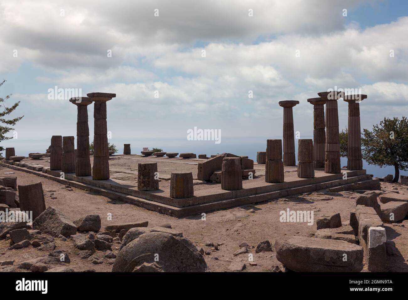 Assos il tempio di Athena Foto Stock