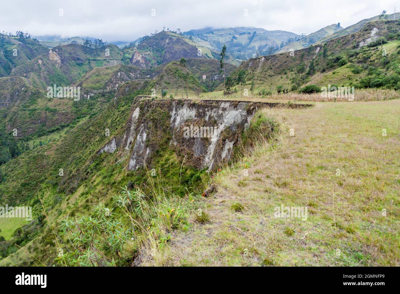 Canyon del fiume Toachi vicino al cratere di Quilotoa, Ecuador Foto Stock
