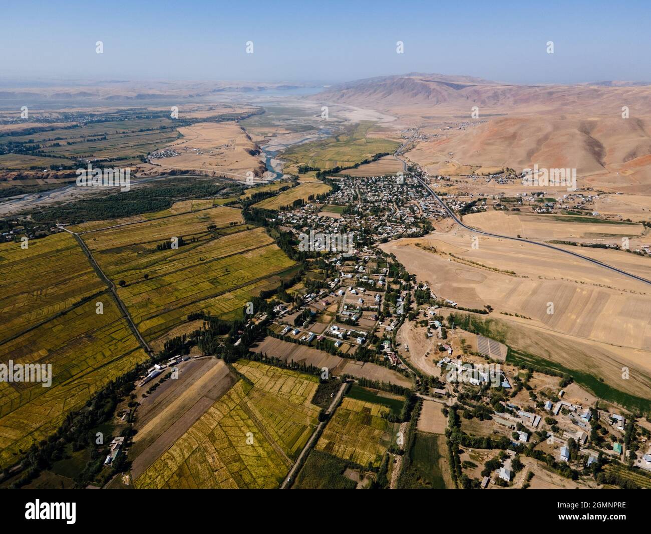 Città antica di Shoro Bashat nell'Oblast OSH del Kirghizistan Foto Stock