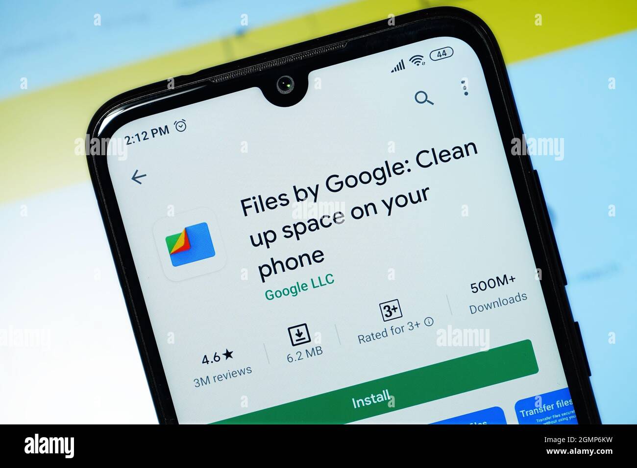 New Delhi, India - Settembre 18, 2020: Files by Google, applicazione di gestione dei file per lo spazio di pulizia Foto Stock